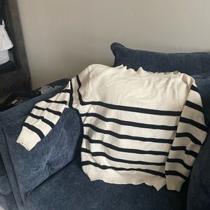 Striped Black and White Sweater